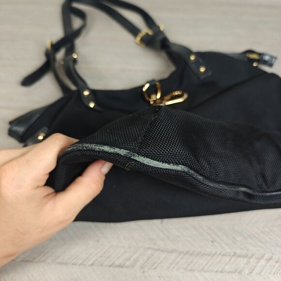 Jean Pierre Klifa For Anteprima-Nueve Black Nylon Shopper Tote Bag Large - Picture 7 of 10